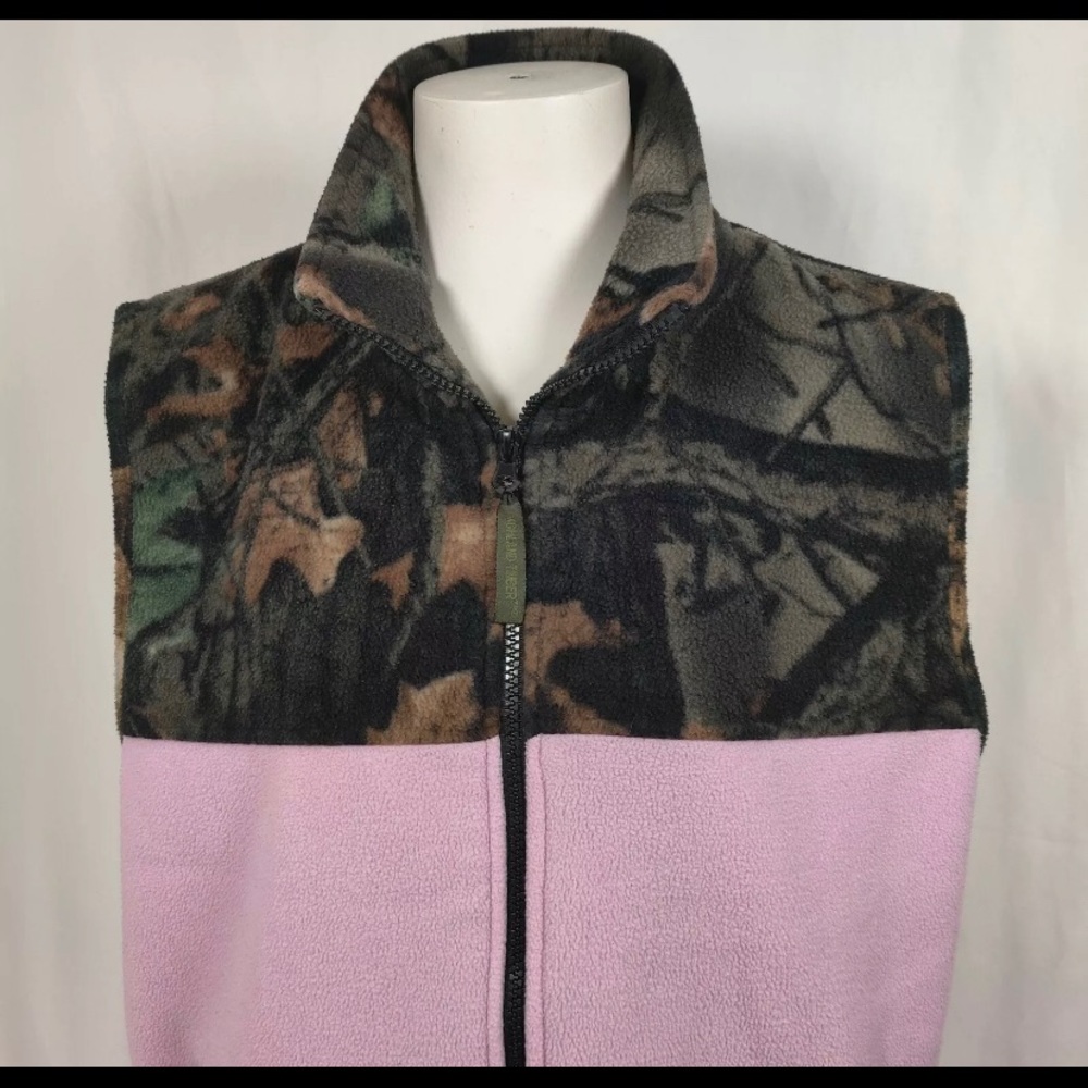 Camo fleece vest